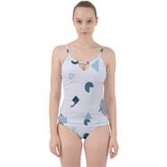 Shape Vector Triangle Cut Out Top Tankini Set by Mariart