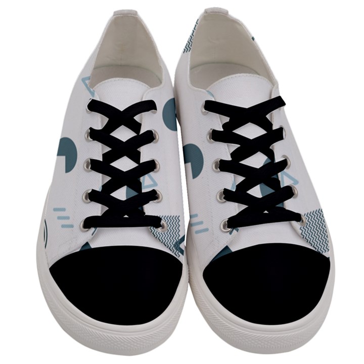 Shape Vector Triangle Men s Low Top Canvas Sneakers