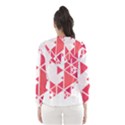 Red Triangle Pattern Hooded Windbreaker (Women) View2