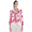 Red Triangle Pattern Windbreaker (Women) View1