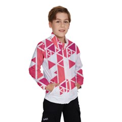 Red Triangle Pattern Windbreaker (kids) by Mariart