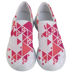 Red Triangle Pattern Women s Lightweight Slip Ons