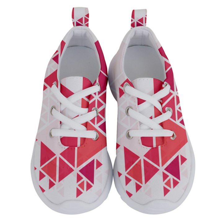 Red Triangle Pattern Running Shoes