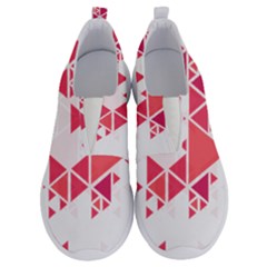 Red Triangle Pattern No Lace Lightweight Shoes