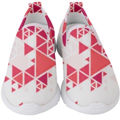 Red Triangle Pattern Kids  Slip On Sneakers