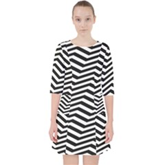 Zigzag Chevron Pocket Dress by Mariart