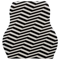 Zigzag Chevron Car Seat Velour Cushion 