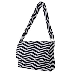 Zigzag Chevron Full Print Messenger Bag by Mariart