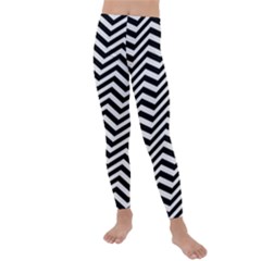 Zigzag Chevron Kids  Lightweight Velour Leggings