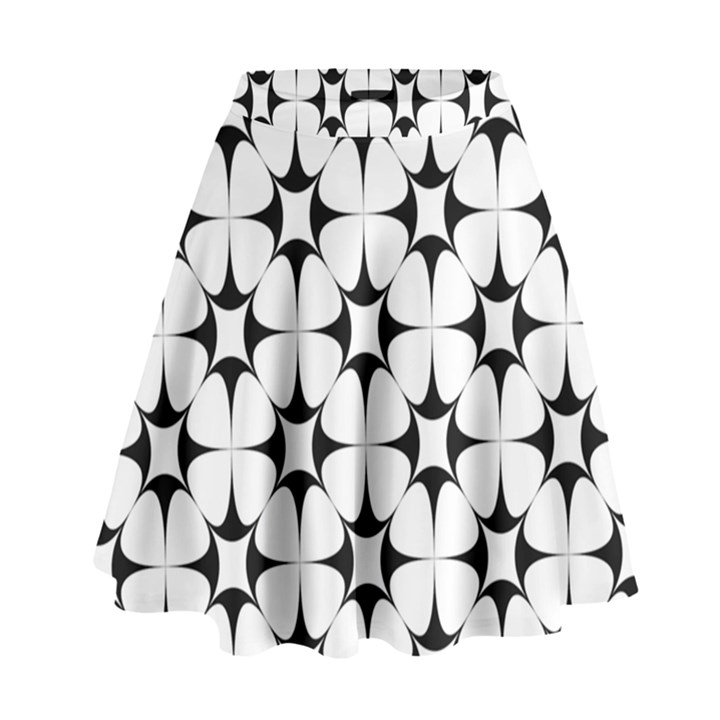 Star Background High Waist Skirt