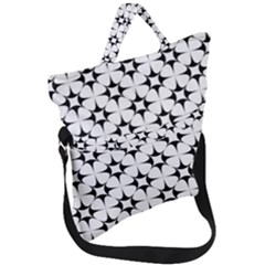 Star Background Fold Over Handle Tote Bag