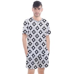 Star Background Men s Mesh Tee And Shorts Set