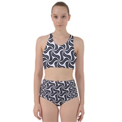 Soft Pattern Repeat Racer Back Bikini Set by Mariart