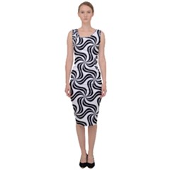 Soft Pattern Repeat Sleeveless Pencil Dress