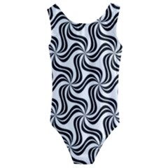 Soft Pattern Repeat Kids  Cut-out Back One Piece Swimsuit by Mariart