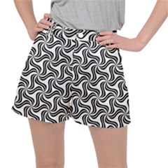 Soft Pattern Repeat Stretch Ripstop Shorts