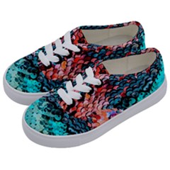 Dragon Scales Kids  Classic Low Top Sneakers by WensdaiAmbrose