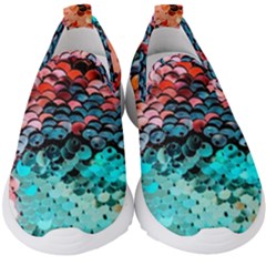 Dragon Scales Kids  Slip On Sneakers by WensdaiAmbrose