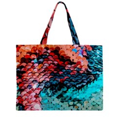 Dragon Scales Zipper Mini Tote Bag by WensdaiAmbrose