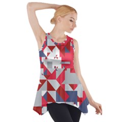 Technology Triangle Side Drop Tank Tunic by Mariart