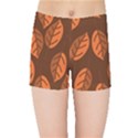 Pattern Leaf Plant Kids  Sports Shorts View1