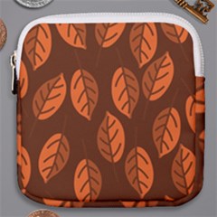 Pattern Leaf Plant Mini Square Pouch