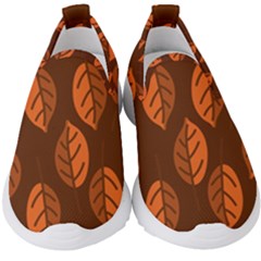 Pattern Leaf Plant Kids  Slip On Sneakers