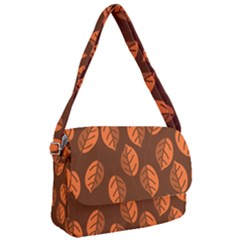 Pattern Leaf Plant Courier Bag