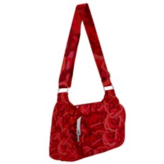 Red Pattern Technology Background Post Office Delivery Bag