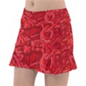 Red Pattern Technology Background Tennis Skirt View1