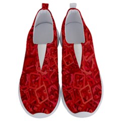 Red Pattern Technology Background No Lace Lightweight Shoes