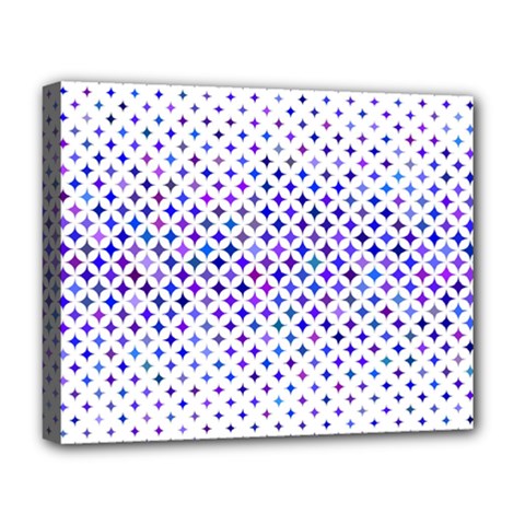 Star Curved Background Geometric Deluxe Canvas 20  X 16  (stretched) by Mariart