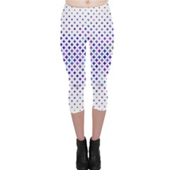 Star Curved Background Geometric Capri Leggings  by Mariart