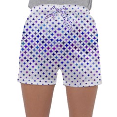 Star Curved Background Geometric Sleepwear Shorts