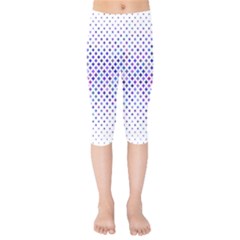 Star Curved Background Geometric Kids  Capri Leggings 