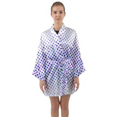 Star Curved Background Geometric Long Sleeve Kimono Robe