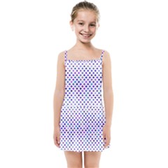 Star Curved Background Geometric Kids  Summer Sun Dress