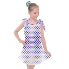 Star Curved Background Geometric Kids  Tie Up Tunic Dress