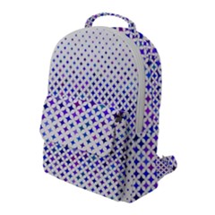 Star Curved Background Geometric Flap Pocket Backpack (large)