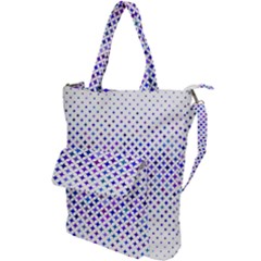 Star Curved Background Geometric Shoulder Tote Bag