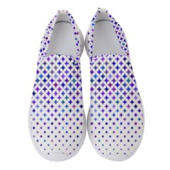 Star Curved Background Geometric Women s Slip On Sneakers