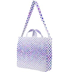 Star Curved Background Geometric Square Shoulder Tote Bag