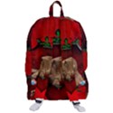 Wonderful German Shepherd With Heart And Flowers Travelers  Backpack View3