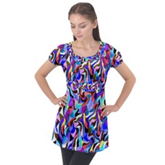 Ml 31 Puff Sleeve Tunic Top