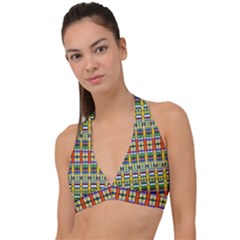 Ml 35 Halter Plunge Bikini Top