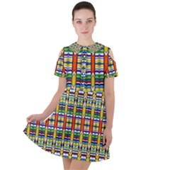 Ml 35 Short Sleeve Shoulder Cut Out Dress 