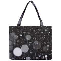 Splatter - Grayscale Mini Tote Bag by WensdaiAmbrose