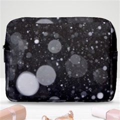 Splatter - Grayscale Make Up Pouch (large) by WensdaiAmbrose