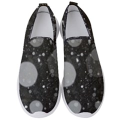 Splatter - Grayscale Men s Slip On Sneakers by WensdaiAmbrose