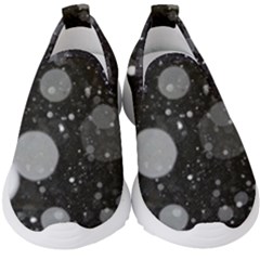 Splatter - Grayscale Kids  Slip On Sneakers